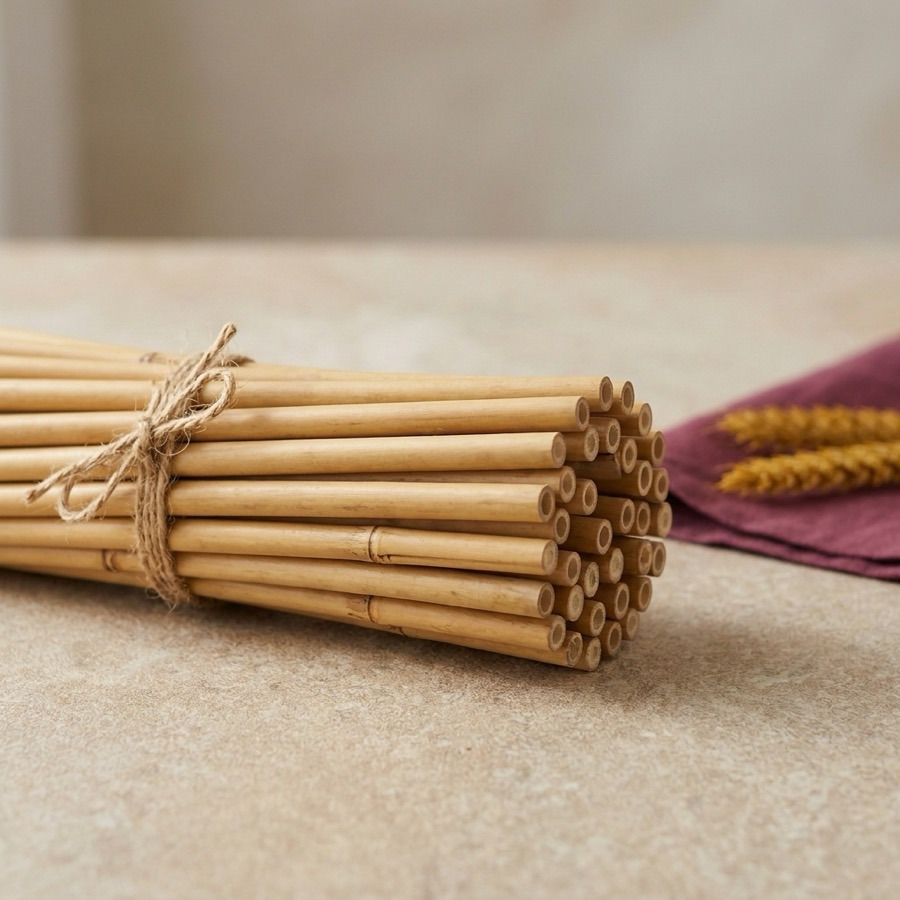 Bamboo Plant Stakes, 4 ft 25-Pack