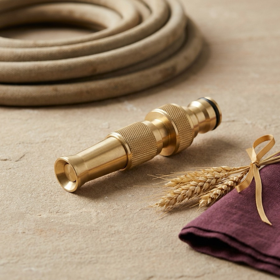 Adjustable Solid-Brass Hose Nozzle