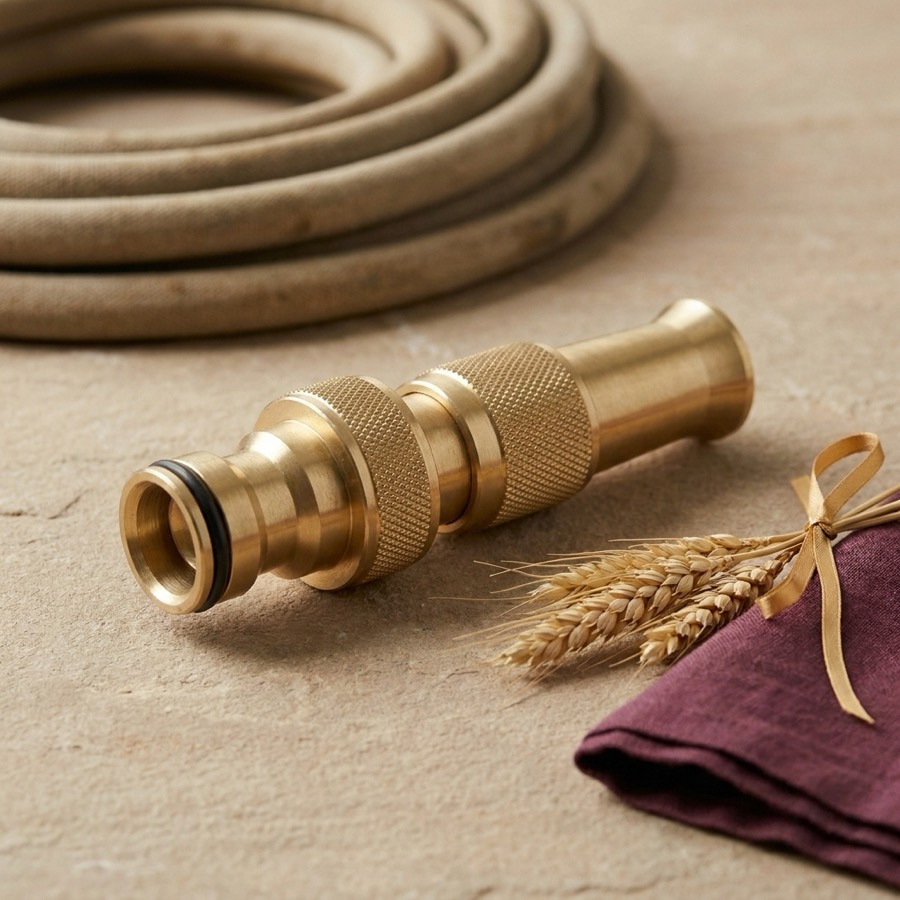 Adjustable Solid-Brass Hose Nozzle