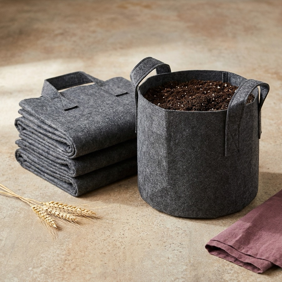 Fabric Grow Bags, 7-Gallon 5-Pack